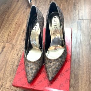 Guess leopard heels